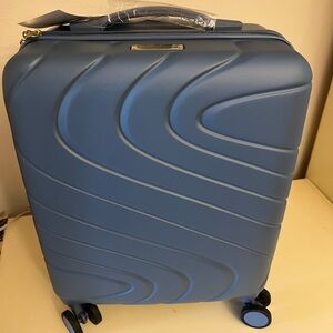 Samantha Brown Brand New Blue Hardshell Carry-On Luggage